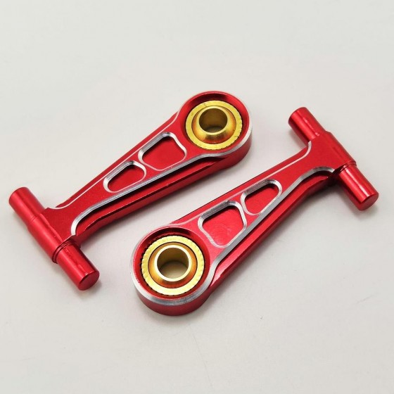 Aluminum Front Upper Arm Set  For TT02 - Red