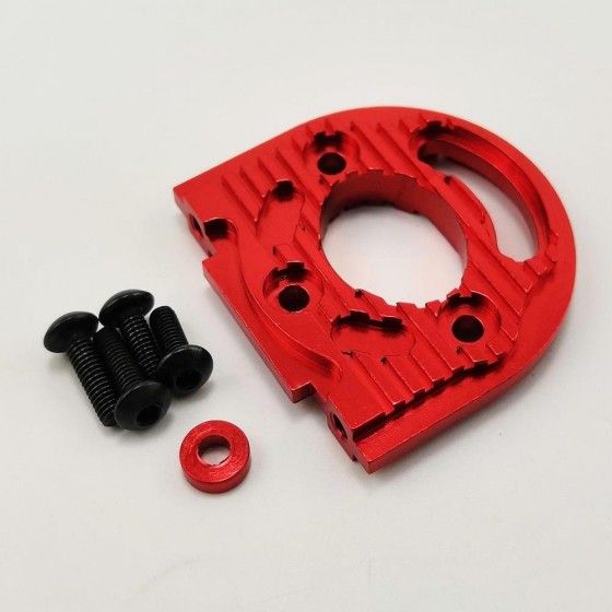 Aluminum Adjustable Motor Mount - Red For TT02 TT02B 