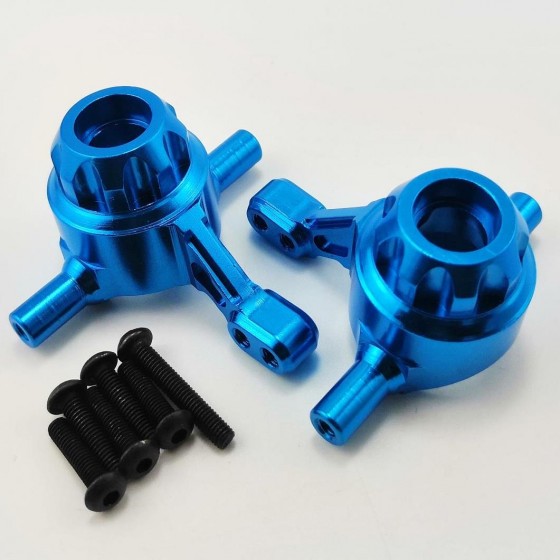 Aluminum Front Hub/Knuckle Arm For TT02 - Blue