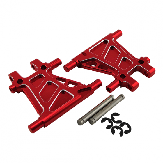 Aluminum Rear Lower Arm Set For TT02  RTOR01006A: Red 2pcs/set