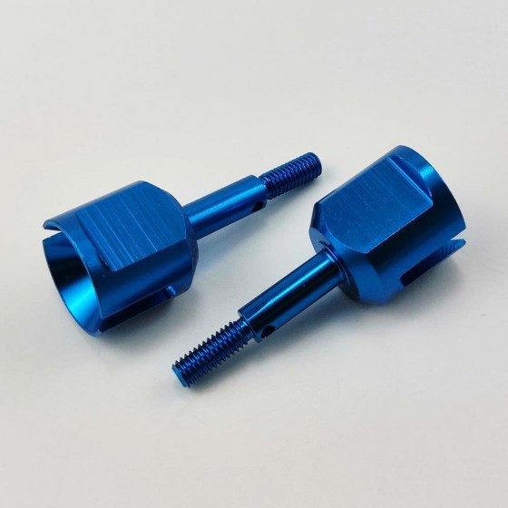 Aluminum Wheel Axle for TT01/ TT01E / TT02 #TT-022BU: Blue