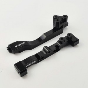 Aluminum  Servo Mount for SCX10 III - Black (Steering Mount Chassis Brace)