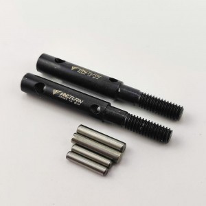 Metal Front/Rear Portal Axle for SCX10 III - Black (Portal Stub Axle)