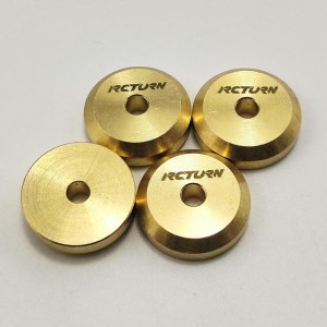 Brass Wheel Weight Spacer for SCX24 15x15x4mm