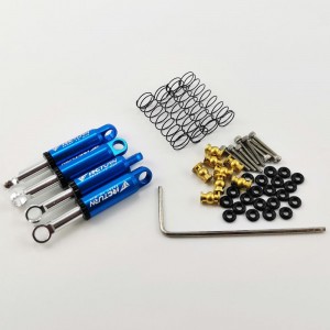 Alloy Shocks with Built-in Shocks Set - V2 Blue for SCX24 4pcs/set