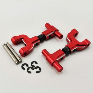 Aluminum Adjustable Rear Upper Arm Set  For TT02 - Red