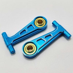 Aluminum Front Upper Arm Set  For TT02 - Blue