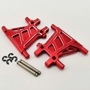 Aluminum Rear Lower Arm Set For TT02  RTOR01006A: Red 2pcs/set