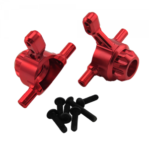 Aluminum Front Hub/Knuckle Arm For TT02  RTOR01007A: Red 2pcs/set
