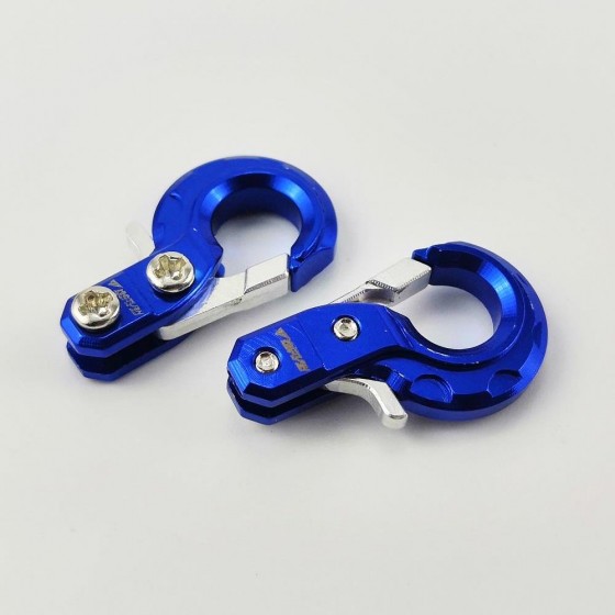 Alloy Winch Hook for 1/10 RC Crawler - Blue (RTSM012A1)  - Aluminum Premium Spring Loaded Winch Hook- Blue : 1/10 Crawler