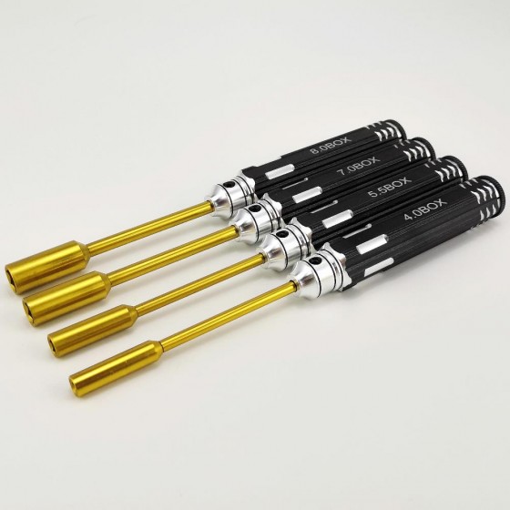 Classic Nut Drivers Set -  Black 4pcs Box4.0/5.5/7.0/8.0mm