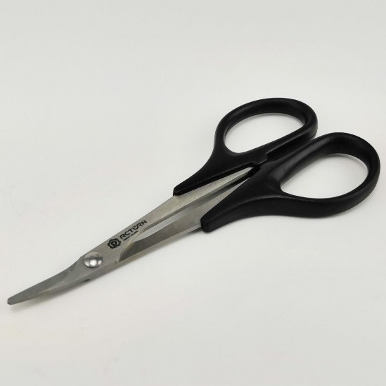 White Steel Scissor for RC Car Body - Curved 1pc/set
