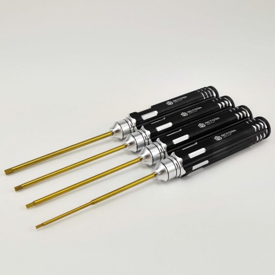 Classic Allen Wrench Set - C Black 4pcs RTT11010A Hex1.5 x 180mm RTT11010B Hex2.0 x 180mm RTT11010C Hex2.5 x 180mm RTT11010D Hex3.0 x 180mm Titanium Coated Tips 4pcs/set