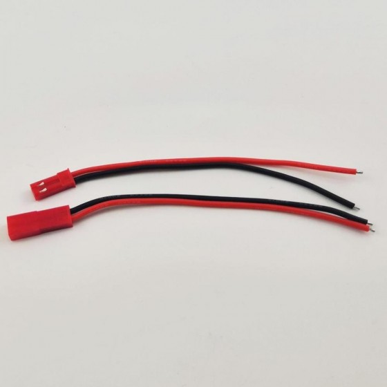 2 pin JST plug on wire (1 x male and 1 x female)