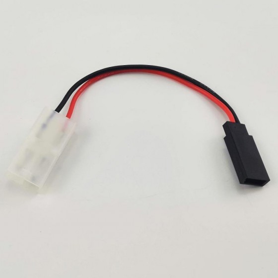 Tamiya Male to FUTABA Female Conversion Connector 1M1F  22AWG  100mm  1pc/bag (1pc)