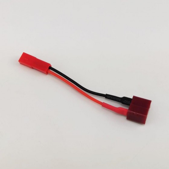 T Plug(Deans) Female to JST Female Conversion Connector 1F1F 24AWG  50mm 1pc/bag (1pc)