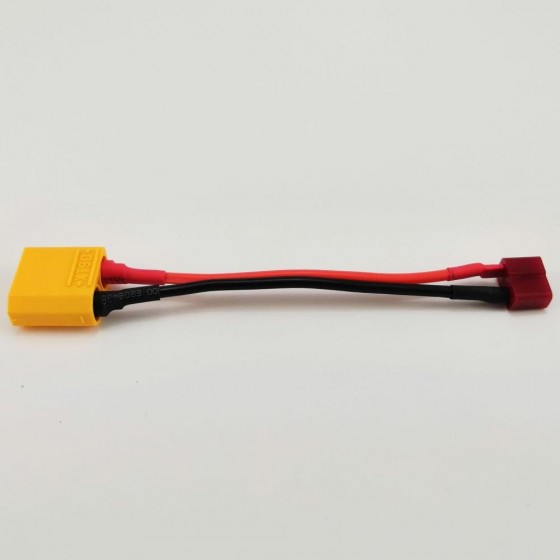 XT90 Male to T Plug(Deans) Female Conversion Connector  1M1F 16AWG 150mm 1pc/bag (1pc)