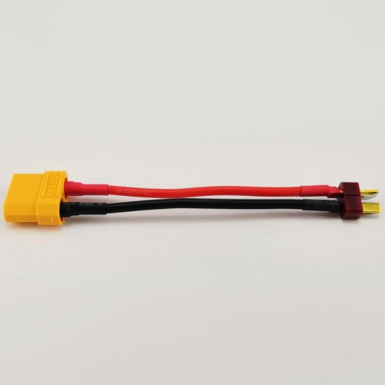 XT90 Female to T Plug(Deans) Male Conversion Connector  1F1M 16AWG 150mm 1pc/bag (1pc)