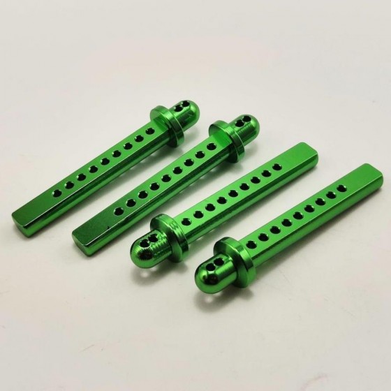 Alloy Body Post for (SCX10 / II) - Green Length: 46.6mm