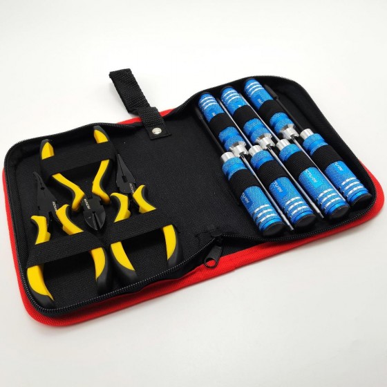 Complete 10 in 1 Classic Tool Bag - Mixed 10pcs Set: Blue