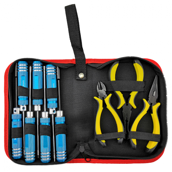 Complete 10 in 1 Classic Tool Bag - Mixed 10pcs Set: Blue
