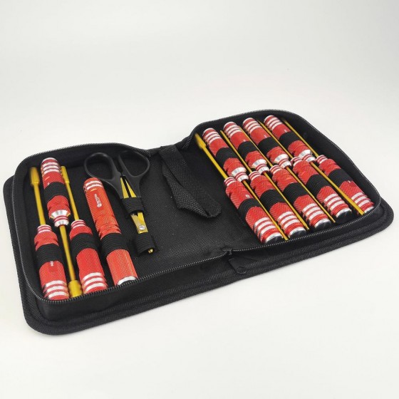 Complete 14in1 Classic Tool Bag - Red Set 14pcs: Orange