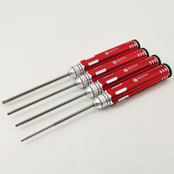 Classic Allen Wrench Set - Red 4pcs RTT1127A1 Hex1.5 x 180mm RTT1127A2 Hex2.0 x 180mm RTT1127A3 Hex2.5 x 180mm RTT1127A4 Hex3.0 x 180mm White Steel Tips
