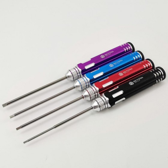 Classic Allen Wrench Set - Color Four RTT02FA1 Hex1.5 x 180mm - Black RTT02FA2 Hex2.0 x 180mm - Red RTT02FA3 Hex2.5 x 180mm - Blue RTT02FA4 Hex3.0 x 180mm - Purple White Steel Tips