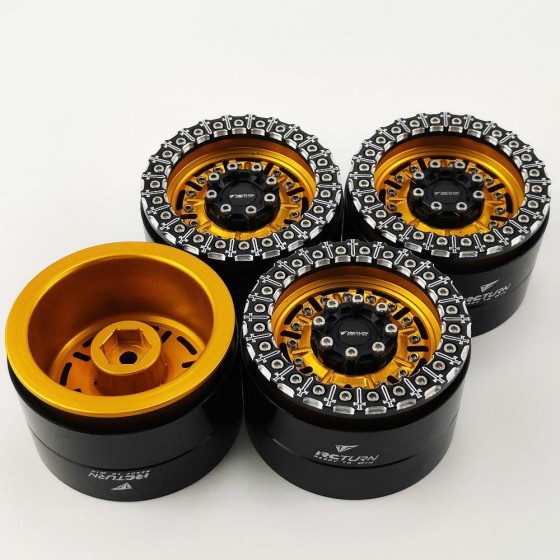 2.2'' Aluminum Beadlock Crawler Wheels 4pcs - Knight Sword