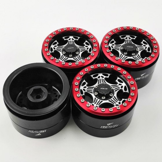 2.2'' Aluminum Beadlock Crawler Wheels 4pcs - Skull Five