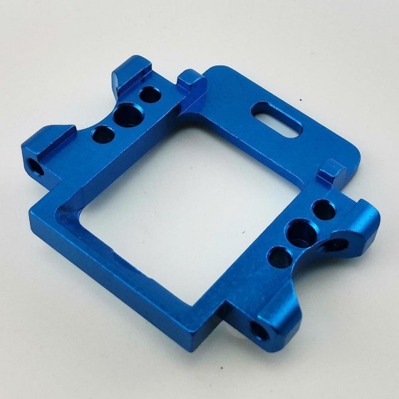 Aluminium Rear Diff Box Mount for 94123/94111 RTHS02011C: Blue