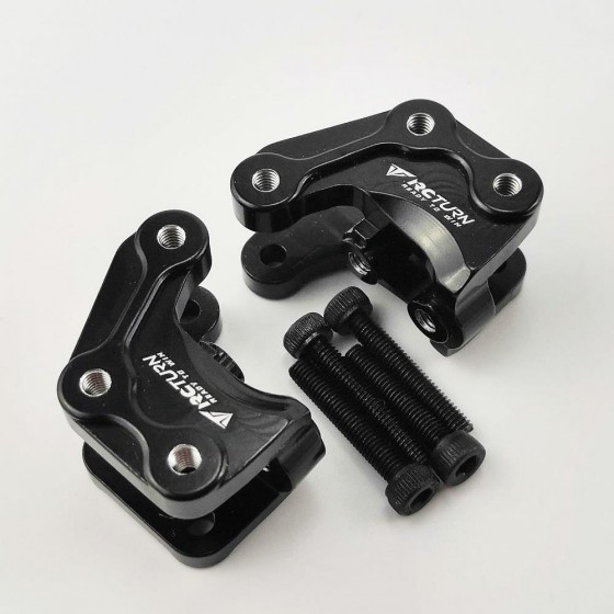 Alloy Lower Link Mount Set for RBX10 Ryft 1/10 Rock Crawler - Black