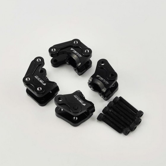 Alloy Lower Link Mount Set for RBX10 Ryft 1/10 Rock Crawler - Black