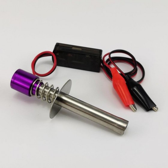 Lipo RC Engine Starter - Purple 1pcs/set  (For Input: 7.4V Lipo Battery Needed) - Purple / Blue / Gold