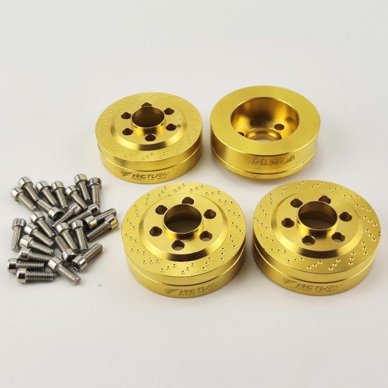 Brass Wheel Weight for 1.9/2.2 Crawler Wheel (VP wheels) 64g/pc 37x37x14mm 4pcs/set