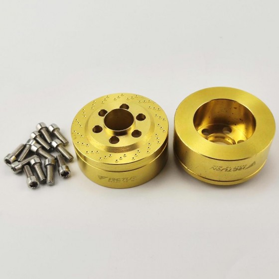 Brass Wheel Weight for 1.9/2.2 Crawler Wheel (VP wheels) 89g/pc 37x37x18.5mm 2pcs/set