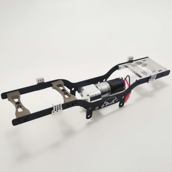 V2 Metal Chassis with 370 Gear Motor - Silver (for MN99 and other MN models)