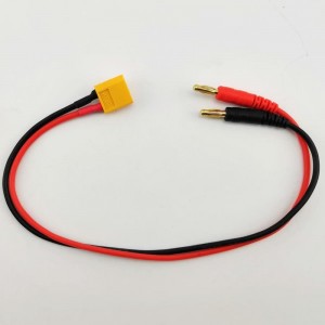 XT60 Male to 4.0mm Banana Male Conversion Connector 1M1M 16AWG 300mm
