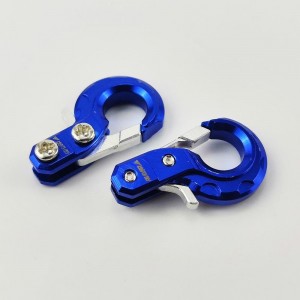 Alloy Winch Hook for 1/10 RC Crawler - Blue (RTSM012A1)  - Aluminum Premium Spring Loaded Winch Hook- Blue : 1/10 Crawler