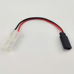 Tamiya Male to FUTABA Female Conversion Connector 1M1F  22AWG  100mm  1pc/bag (1pc)