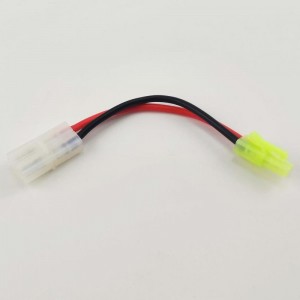 Tamiya Male to Mini Tamiya Female Conversion Connector 1M1F 20AWG 100mm 1pc/bag (1pc)