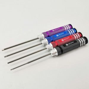 Classic Allen Wrench Set - Color Four Rank RTT02FB1 Hex1.5 x 180mm - Black RTT02FB2 Hex2.0 x 180mm - Red RTT02FB3 Hex2.5 x 180mm - Blue RTT02FB4 Hex3.0 x 180mm - Purple White Steel Tips