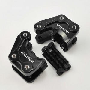 Alloy Lower Link Mount Set for RBX10 Ryft 1/10 Rock Crawler - Black