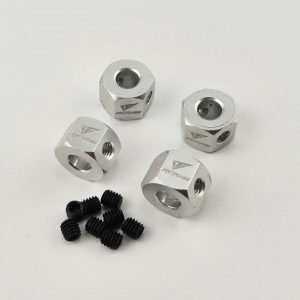 5mm to 12mm Wheel Hex Adaptor - Silver (for WPL and MN models)