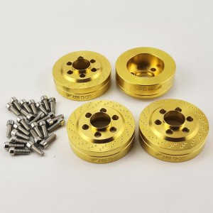 Brass Wheel Weight for 1.9/2.2 Crawler Wheel (VP wheels) 64g/pc 37x37x14mm 4pcs/set