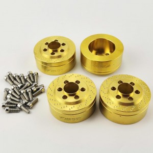 Brass Wheel Weight for 1.9/2.2 Crawler Wheel (VP wheels) 89g/pc 37x37x18.5mm 4pcs/set