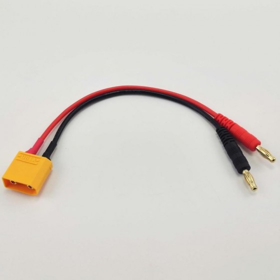 XT90 Male to 4.0mm Banana Plug Male Conversion Connector  1M1M 150mm 1pc/bag (1pc)