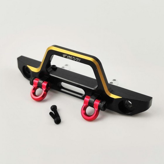 Alloy Front Bumper Set for SCX24 Deadbolt - Gold Side (Front Bumper Fairlead Light Buckets)