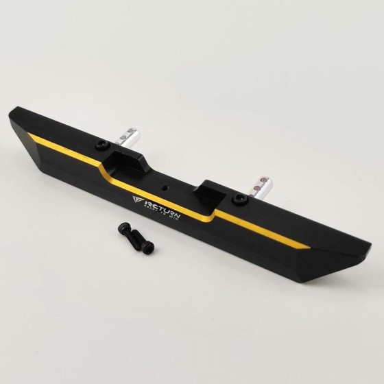 Alloy Rear Bumper Set for SCX24 Jeep Wrangler - Gold Side (Rear Bumper Fairlead Light Buckets)