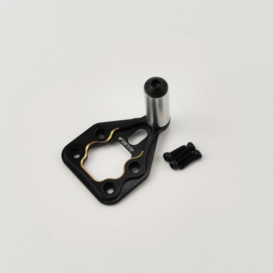 Alloy Spare Tire Mount / Carrier / Holder for SCX24 Jeep Wrangler - Gold Side